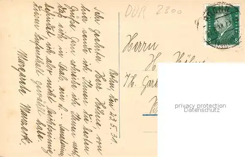 AK / Ansichtskarte Stralsund_Mecklenburg_Vorpommern Hindenburg Ufer Stralsund_Mecklenburg