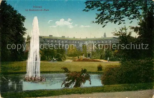 AK / Ansichtskarte Hanau_Main Stadtschloss Park Hanau_Main
