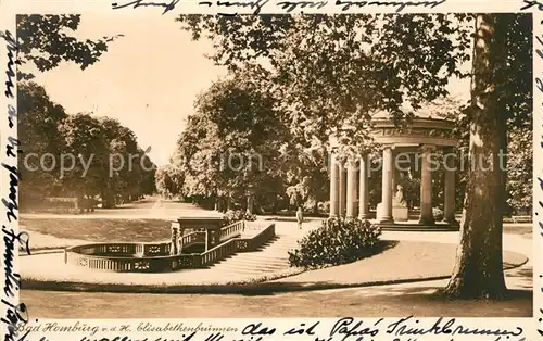 AK / Ansichtskarte Bad_Homburg Elisabethen Brunnen Bad_Homburg