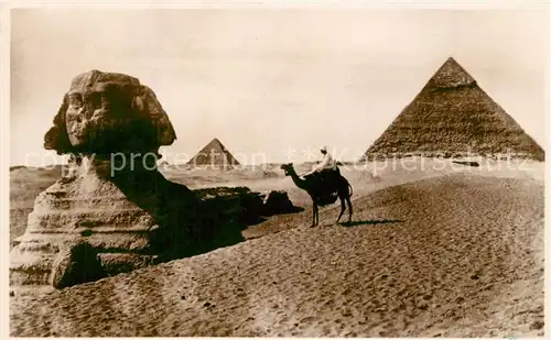 AK / Ansichtskarte Cairo_Egypt Great Sphinx Pyramide Cairo Egypt