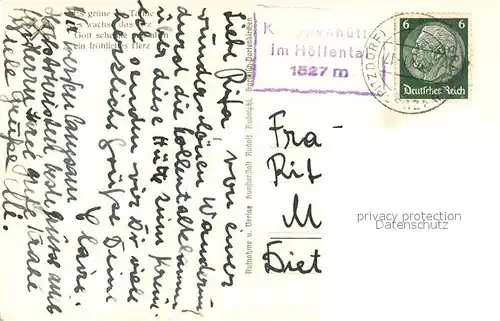 AK / Ansichtskarte Hoellental_Wetterstein Knappenhaeuser Hoellental_Wetterstein