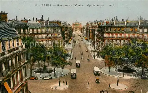 AK / Ansichtskarte Paris Avenue de l Opera Paris