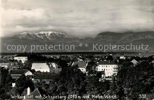 AK / Ansichtskarte Wiener_Neustadt Schneeberg Hohe Wand Wiener_Neustadt