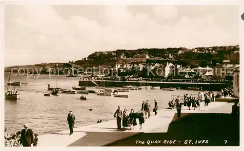 AK / Ansichtskarte St_Ives_Cornwall Quai Side St_Ives_Cornwall