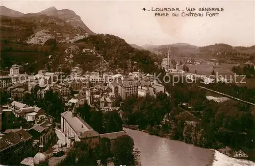 AK / Ansichtskarte Lourdes_Hautes_Pyrenees Prise du Chateau Fort Lourdes_Hautes_Pyrenees