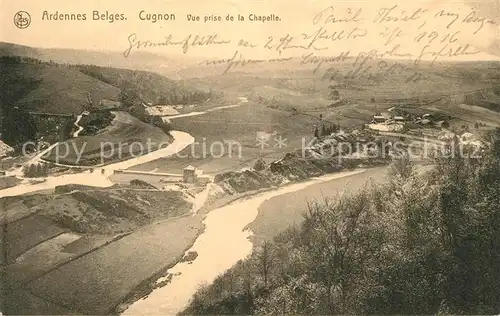 AK / Ansichtskarte Cugnon Fliegeraufnahme Chapelle Cugnon