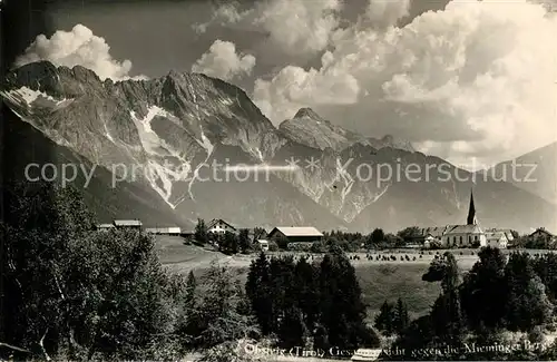 AK / Ansichtskarte Obsteig_Tirol Panorama Miemiminger Berge Obsteig_Tirol