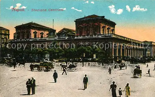 AK / Ansichtskarte Napoli_Neapel Stazione Centrale Napoli Neapel