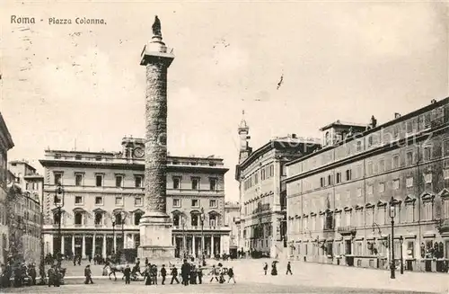 AK / Ansichtskarte Roma_Rom Piazza Colonna Roma_Rom