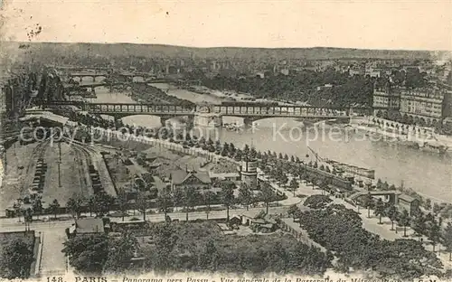 AK / Ansichtskarte Paris Panorama Fliegeraufnahme Paris