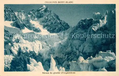 AK / Ansichtskarte Chamonix Glacier d Argentieres Chamonix