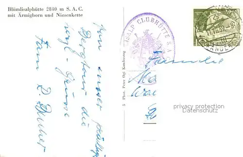 AK / Ansichtskarte Bluemlisalphuette_BE Niesenkette aermighorn Bluemlisalphuette BE