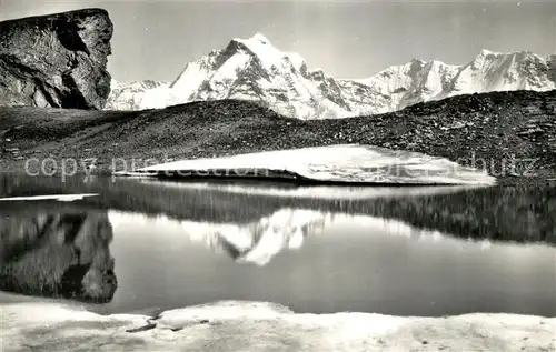 AK / Ansichtskarte Muerren_BE Grauseeli Schilthorn Jungfrau Muerren_BE