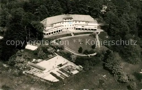 AK / Ansichtskarte Oberkaufungen Fliegeraufnahme DRK Oberkaufungen