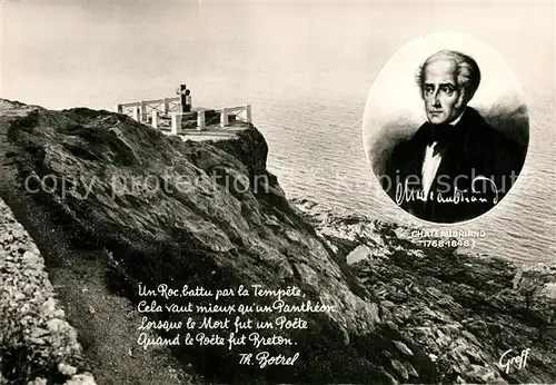 AK / Ansichtskarte Saint Malo_Ille et Vilaine_Bretagne Chateaubriand Saint Malo_Ille et Vilaine