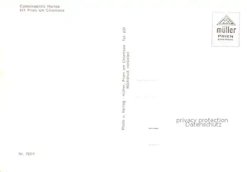 AK / Ansichtskarte Harras_Chiemsee Campingplatz Abendstimmung Brandung Kampenwandbahn Harras Chiemsee