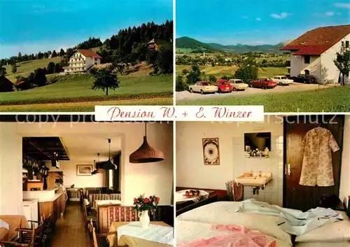 AK / Ansichtskarte St_Georgen_Attergau Pension Winzer Gaststube Zimmer St_Georgen_Attergau