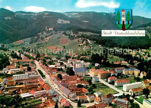 AK / Ansichtskarte Deutschlandsberg Fliegeraufnahme mit Burg Landsberg  Deutschlandsberg