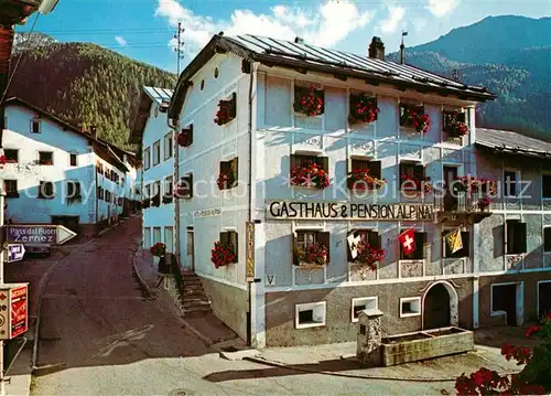 AK / Ansichtskarte Zernez_GR Gasthaus Pension Alpina Sta Maria Zernez_GR