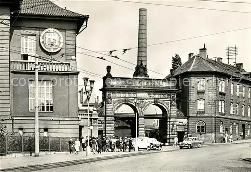 AK / Ansichtskarte Pilsen_Plzen_Boehmen Tor der Pilsner Brauerei Pilsen_Plzen_Boehmen