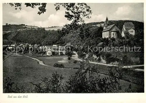 AK / Ansichtskarte Rod_Weil Panorama Kirche Rod_Weil