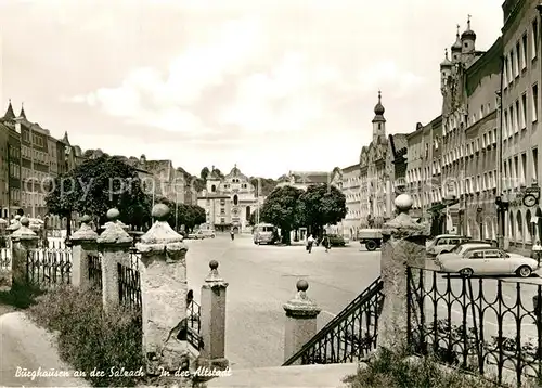 AK / Ansichtskarte Burghausen_Salzach Altstadtpartie Burghausen Salzach