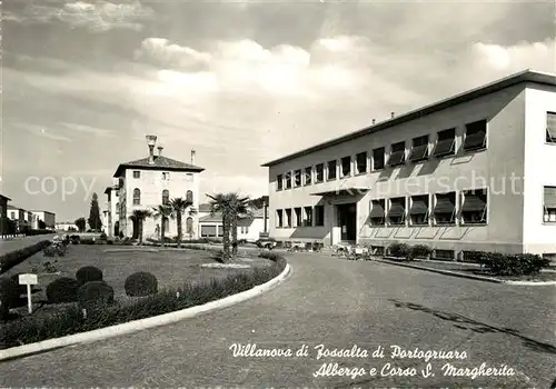 AK / Ansichtskarte Villanova_di_Jossalta Albergo e Corso S Margherita 