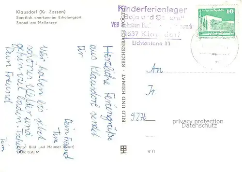 AK / Ansichtskarte Klausdorf_Mellensee Strandpartie Klausdorf_Mellensee