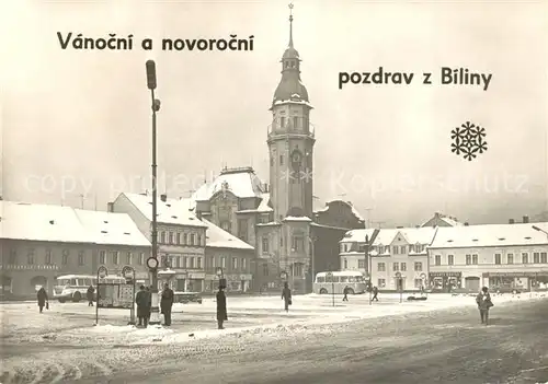 AK / Ansichtskarte Praha_Prahy_Prague Vanocni a novorocni pozdrav z Biliny Praha_Prahy_Prague
