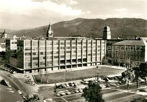 AK / Ansichtskarte Freiburg_Breisgau Uni mit neuem Kollegiengebaeude Freiburg Breisgau