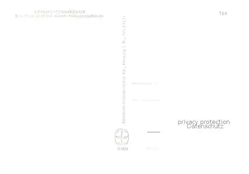 AK / Ansichtskarte Freiburg_Breisgau Uni mit neuem Kollegiengebaeude Freiburg Breisgau