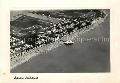 AK / Ansichtskarte Lignano_Sabbiadoro Fliegeraufnahme Lignano Sabbiadoro