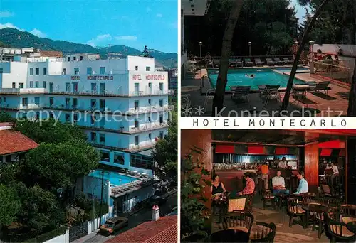 AK / Ansichtskarte Lloret_de_Mar Hotel Montecarlo Swimmingpool Gastraum Bar Lloret_de_Mar