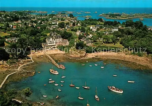 AK / Ansichtskarte Ile de Brehat Port Clos Vue aerienne Ile de Brehat