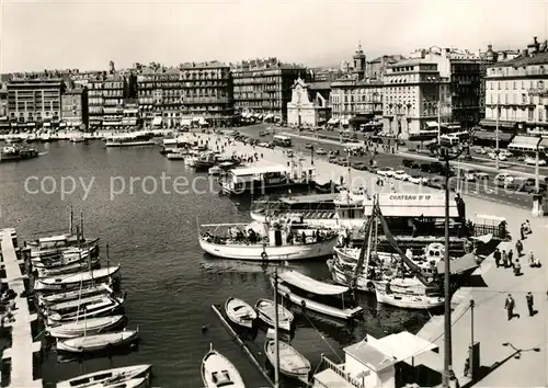 AK / Ansichtskarte Marseille_Bouches du Rhone Le Vieux Port et le Quai des Belges Marseille