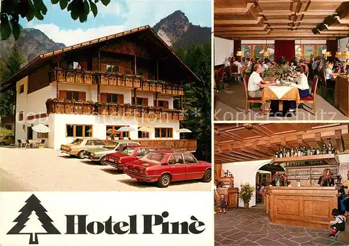 AK / Ansichtskarte Tiers_Dolomiten Hotel Pine Gaststube Bar Tiers Dolomiten