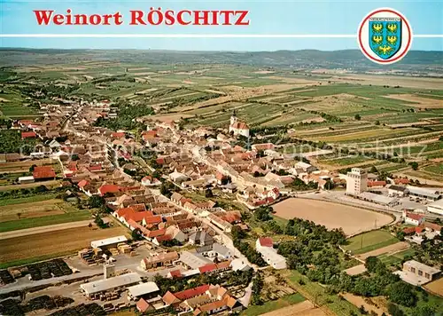 AK / Ansichtskarte Roeschitz Fliegeraufnahme Roeschitz