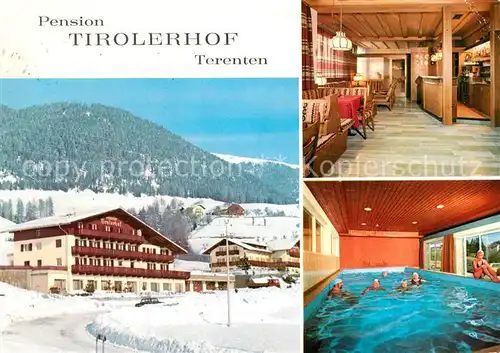 AK / Ansichtskarte Terenten_Vintl_Suedtirol Pension Tirolerhof Gaststube Hallenbad Terenten_Vintl_Suedtirol