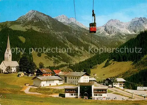 AK / Ansichtskarte Mittelberg_Kleinwalsertal mit Walmendingerhorn Bahn Mittelberg_Kleinwalsertal