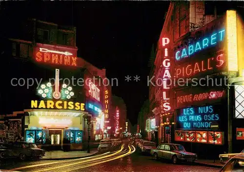 AK / Ansichtskarte Paris Pigalle la nuit Paris