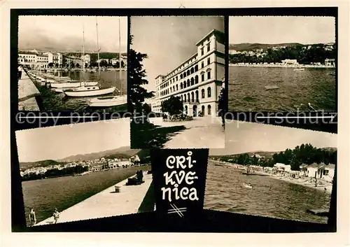 AK / Ansichtskarte Crikvenica_Kroatien Yachthafen Hotel Strandpartien Crikvenica Kroatien