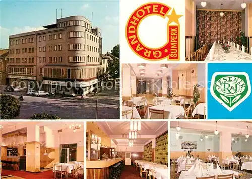 AK / Ansichtskarte Jesenik Grand Hotel Sumperk Gastraeume Bar Jesenik