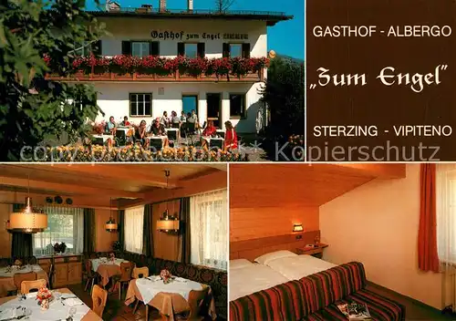 AK / Ansichtskarte Sterzing_Suedtirol Gasthof zum Engel Gaststube Zimmer Sterzing Suedtirol