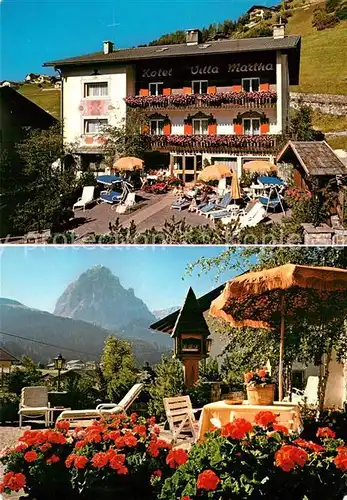 AK / Ansichtskarte St_Christina_Groeden Hotel Villa Marta Freiterrasse 