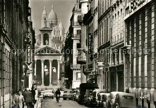 AK / Ansichtskarte Paris Rue Laffitte Eglise N. D. de Lorette et Basilique du Sacre Coeur Paris