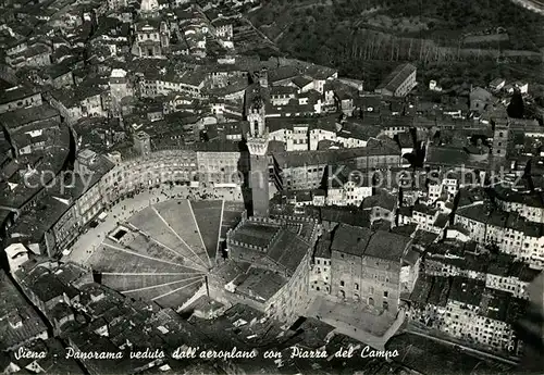 AK / Ansichtskarte Siena Fliegeraufnahme Piazza del Campo Siena