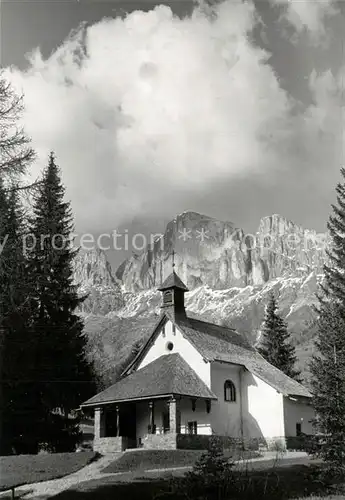 AK / Ansichtskarte Karersee_Suedtirol Kapelle Carezza al Lago Karersee Suedtirol