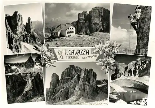 AK / Ansichtskarte Cortina_d_Ampezzo Rif. F. Cavazza al Pissadu Klettergebiet Cortina_d_Ampezzo