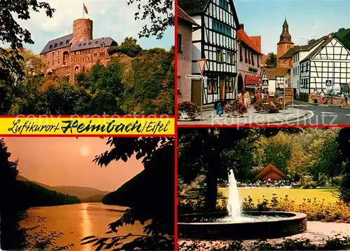 AK / Ansichtskarte Heimbach_Eifel Burg Fachwerk Park Heimbach Eifel