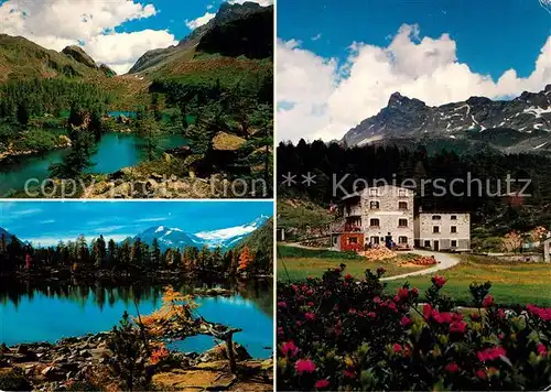 AK / Ansichtskarte Poschiavo Panorama Val di Campo Poschiavo SAC Huette Saoseo Lago di Val Viola e Lago Saoseo Poschiavo